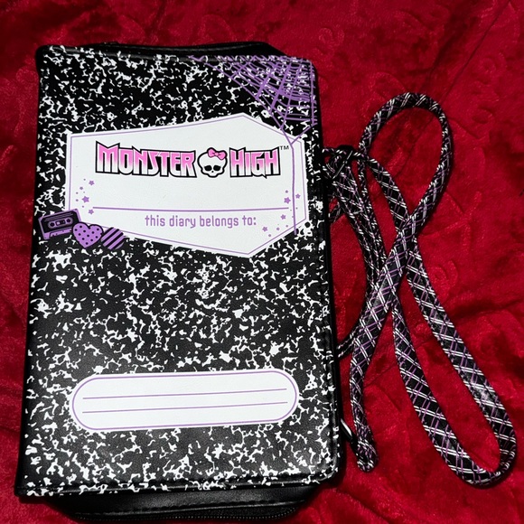 monster high Handbags - Monster High Black and Purple Crossbody Bag